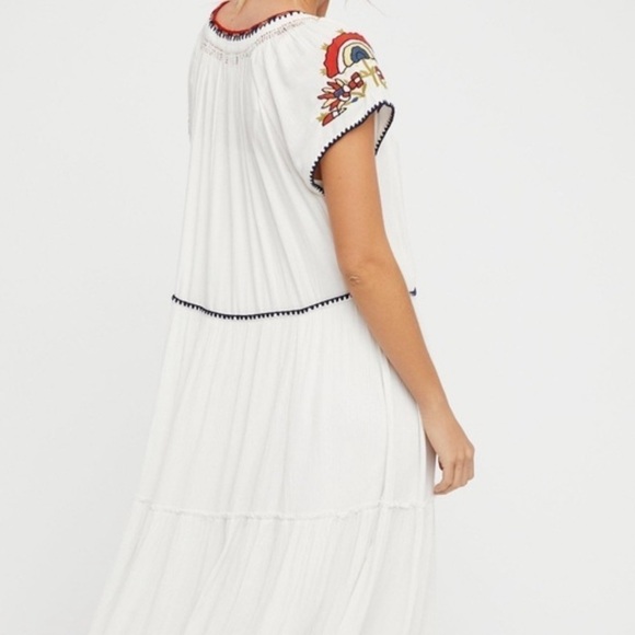 FREE PEOPLE White Maxi Dress Coastal Cowgirl Size XS - Picture 6 of 8